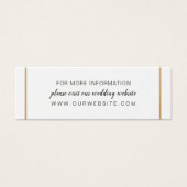 Goldhochzeit-Website oder Informationskarte (Vorderseite)