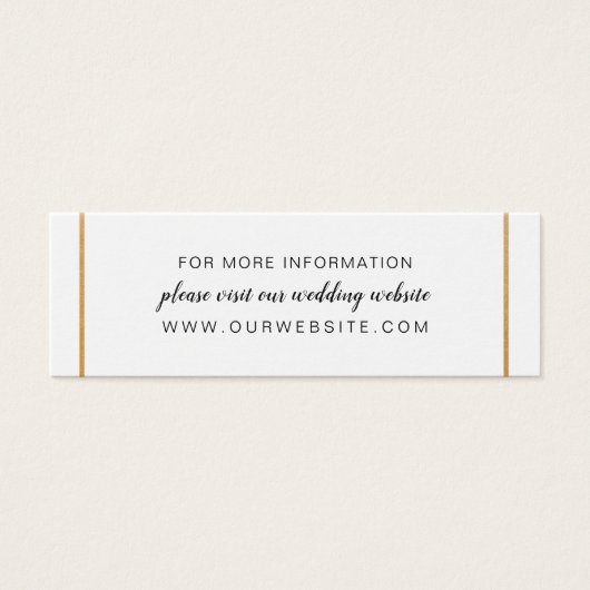 Goldhochzeit-Website oder Informationskarte (Vorderseite)