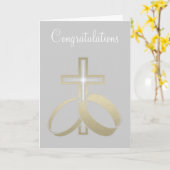 Goldhochzeiten und Kreuzgeschenke Karte (Gelbe Blume)