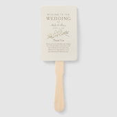 Goldhochzeitsprogramm Fächer (Vorderseite)