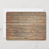 Goldholzanteller Verheiratet drei Fotopatabletten Feiertagskarte (Rückseite)