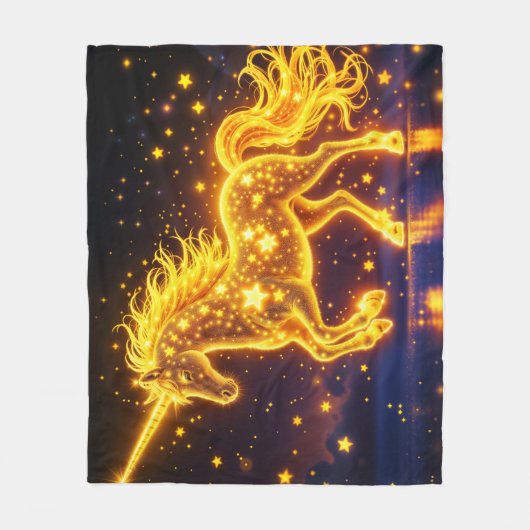 Goldhornmärchen Fleecedecke (Vorderseite)