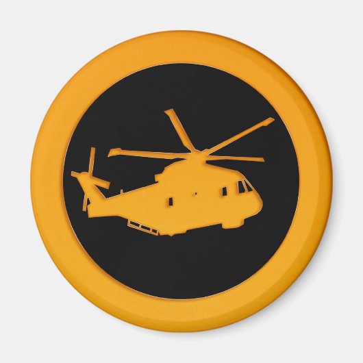 Goldhubschrauber Magnet (Vorne)