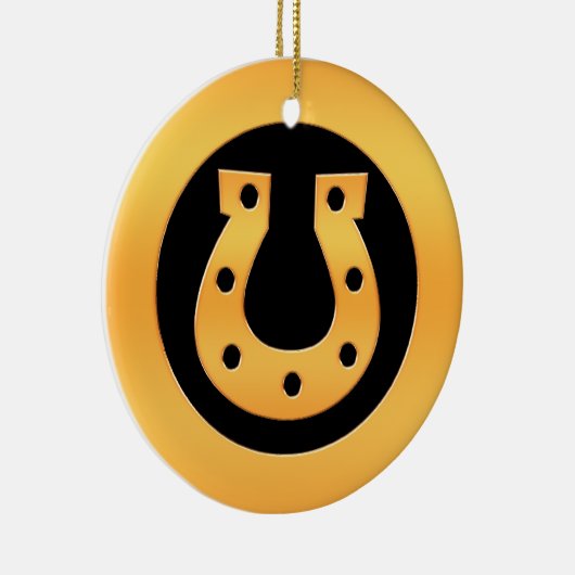 Goldhufeisen Keramikornament (Rechts)