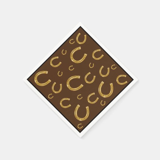 Goldhufeisen Serviette (Ecke)