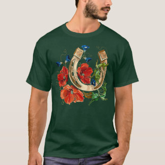 Goldhufeisen und rote Mohn 2 T-Shirt