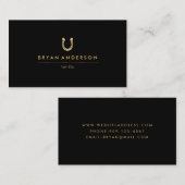 Goldhufeisen-Visitenkarte Visitenkarte (Vorne/Hinten)