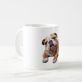 Goldhunde-Cub, süß gekräuselt Kaffeetasse (Vorderseite Links)