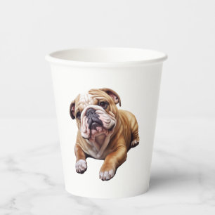 Goldhunde-Cub, süß gekräuselt Pappbecher