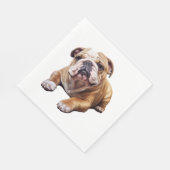 Goldhunde-Cub, süß gekräuselt Serviette (Ecke)