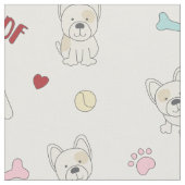 Goldhunde-Liebhaber Stoff (Nahaufnahme)