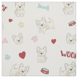 Goldhunde-Liebhaber Stoff