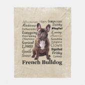 Goldhunde-Tracks Fleecedecke (Vorderseite)