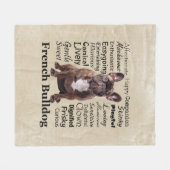 Goldhunde-Tracks Fleecedecke (Vorderseite (Horizontal))