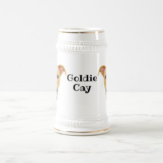 Goldie Cay stein Bierglas (Mittel)