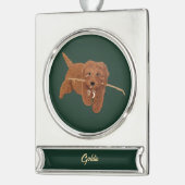 Goldie Doodle Banner-Ornament Silber (Links)