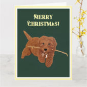 Goldie Doodle Greeting Card Karte (Gelbe Blume)