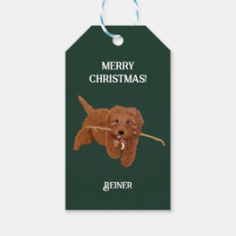Goldie Doodle Grün Geschenkanhänger