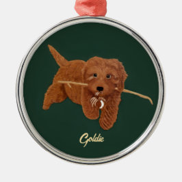 Goldie Doodle Ornament Aus Metall