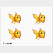 Goldie Fish Rectangle Stickers (Blatt)