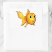 Goldie Fish Rectangle Stickers (Tasche)