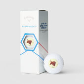 Goldie Golden Doodle Callaway Golf Balls Golfball (Verpackung)