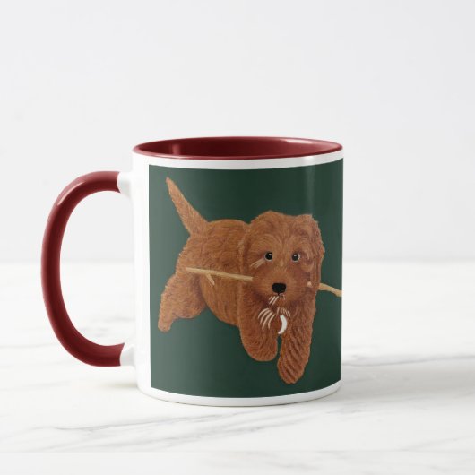 Goldie Golden Doodle Combo Mug Tasse (Links)