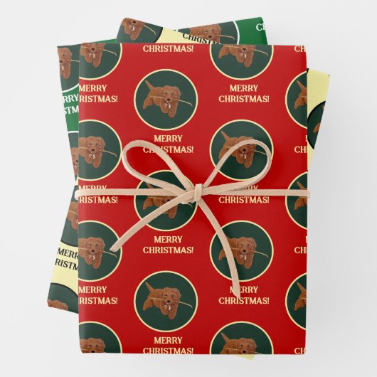 Goldie Golden Doodle Geschenkpapier Set (Beispiel)
