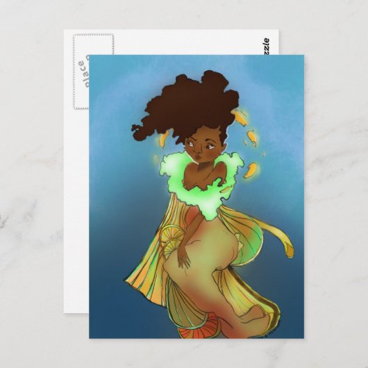 Goldie Postkarte (Vorne/Hinten)