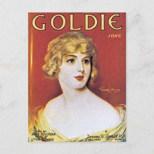 Goldie Song Postkarte (Vorderseite)