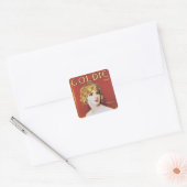 Goldie Song Quadratischer Aufkleber (Umschlag)