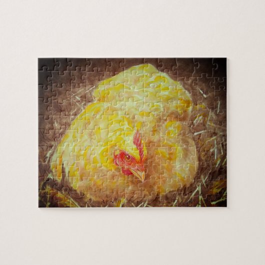Goldie the Chicken Puzzle 8 Zoll x 10 Zoll (Horizontal)
