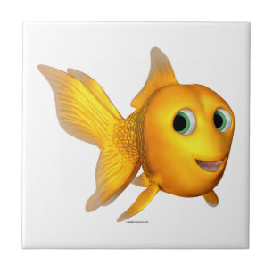 Goldie the Toon Goldfish Fliese