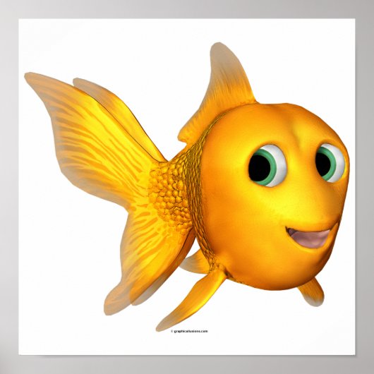Goldie the Toon Goldfish Poster (Vorne)
