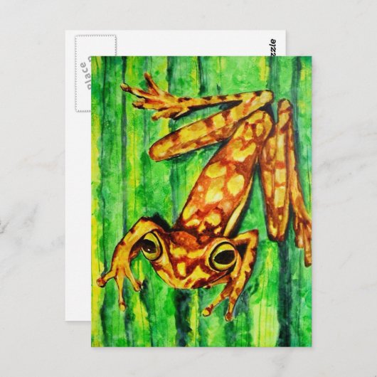 Goldie The Tree Frog Postkarten (Vorne/Hinten)