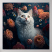 Goldie the Turkish Angora Cat Poster (Vorne)