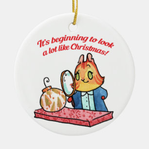 Goldie untersucht Weihnachten Keramik Ornament