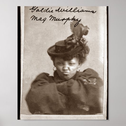 Goldie Williams Mugshot Poster (Vorne)