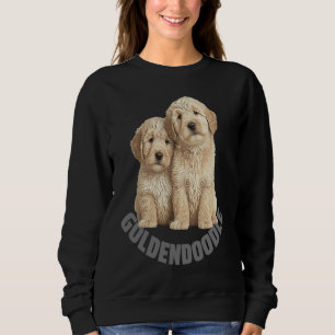 Goldige Süße Anbetungswürdige Goldendoodle-Welpen Sweatshirt