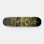 GoldIlluminati Schädelverschiedene Skateboard (Horizontal)