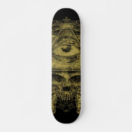 GoldIlluminati Schädelverschiedene Skateboard