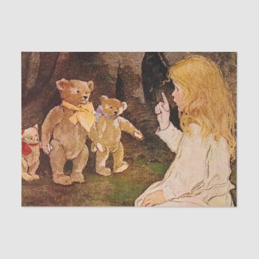 "Goldilocks and the Bears" von Jessie Willcox Smit Seidenpapier (Vorderseite)
