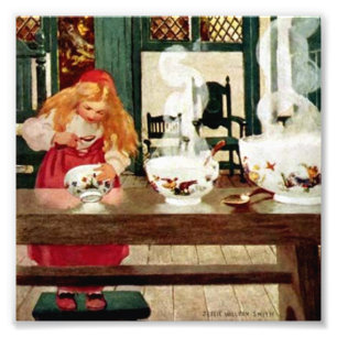 "Goldilocks and the Porridge" von Jessie W Smith Fotodruck