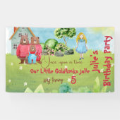 Goldilocks Birthday Banner (Horizontal)