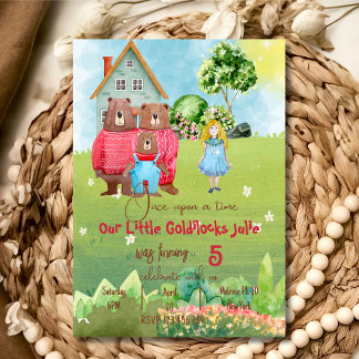 Goldilocks Birthday Einladung