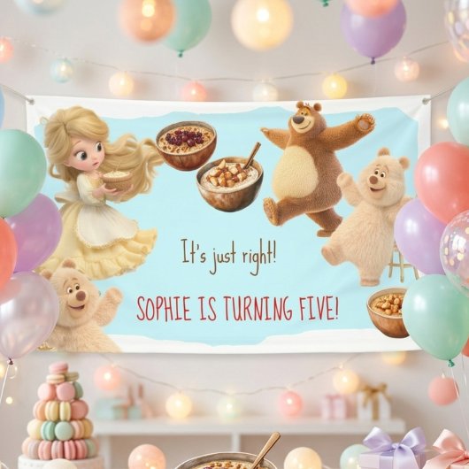 Goldilocks Geburtstag Banner