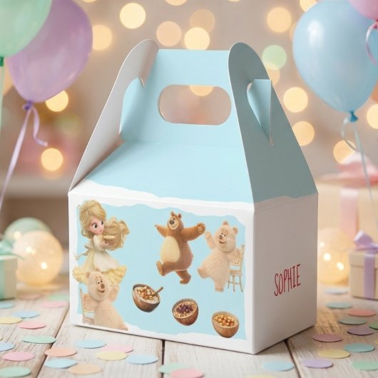 Goldilocks Geburtstag Geschenkschachtel