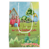 Goldilocks Geburtstag Grosses Geschenk Mittlere Geschenktüte (Rückseite)