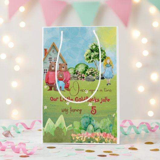 Goldilocks Geburtstag Grosses Geschenk Mittlere Geschenktüte