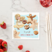 Goldilocks Geburtstag Serviette (Beispiel)